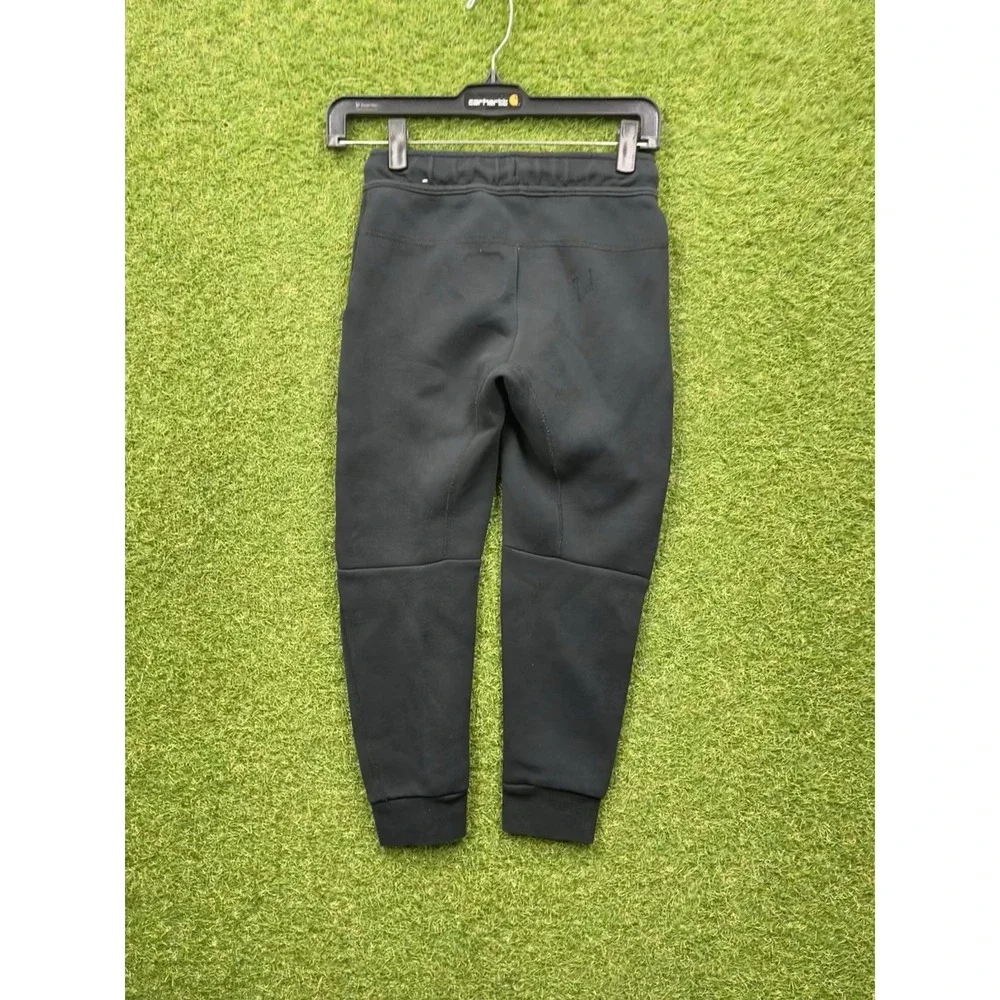Nike Tech Fleece Joggers Youth Small Black Tapered Sweatpants Zip Pocket Kids